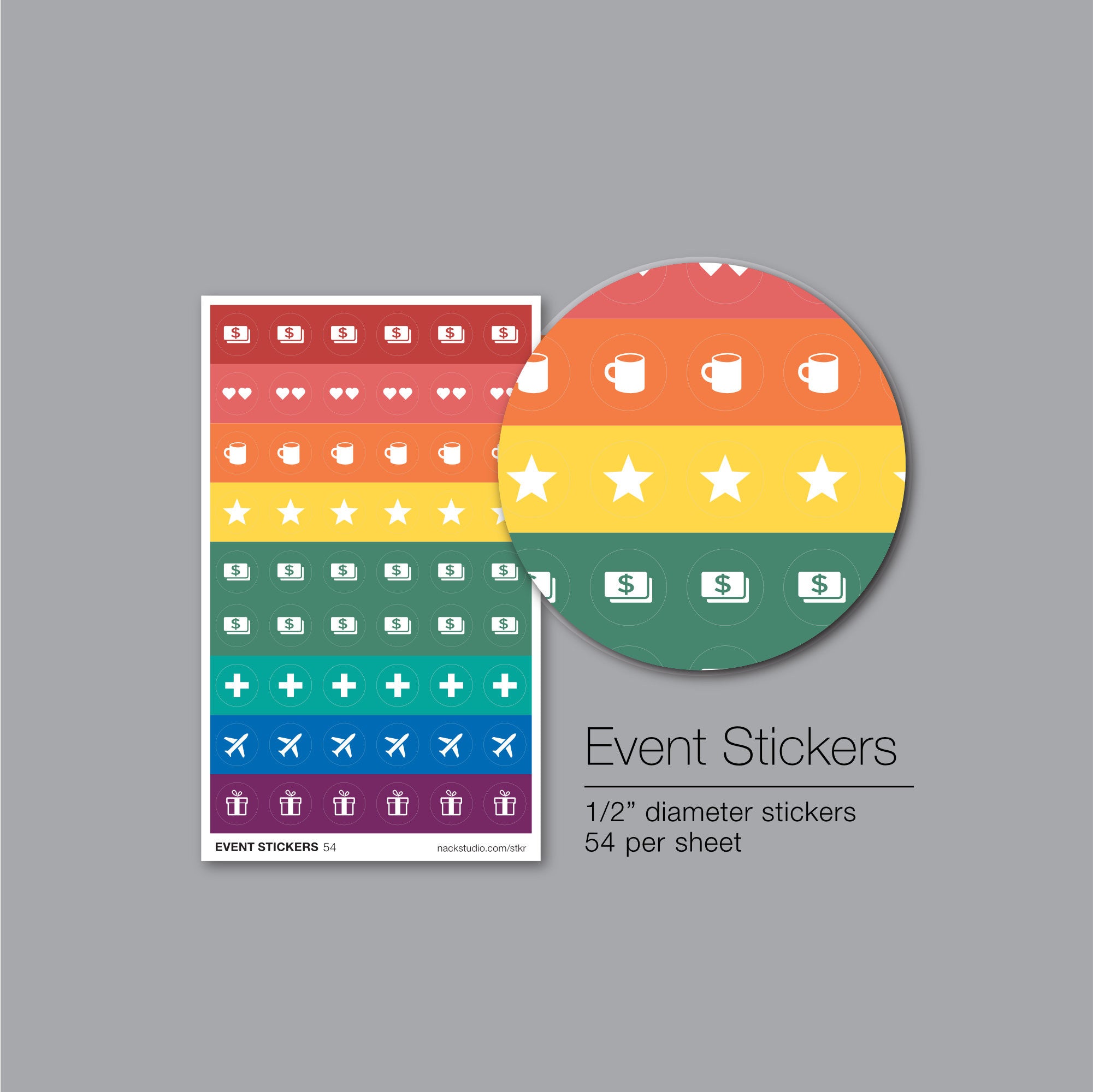 Event Stickers Pad – 54